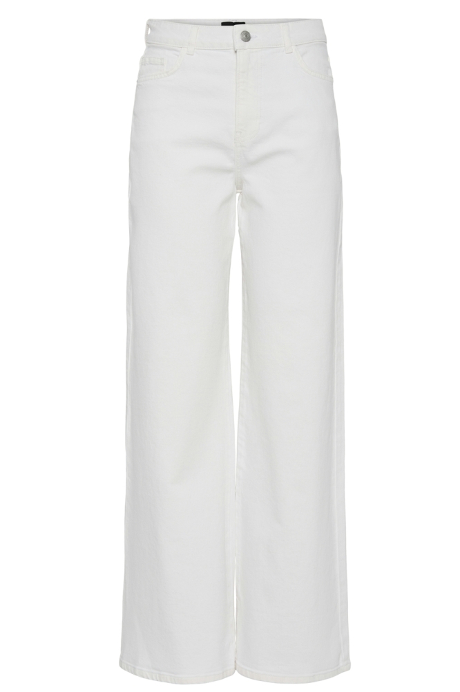 PCSELMA HW WIDE JEANS OD NOOS BC 17154623 Bright White